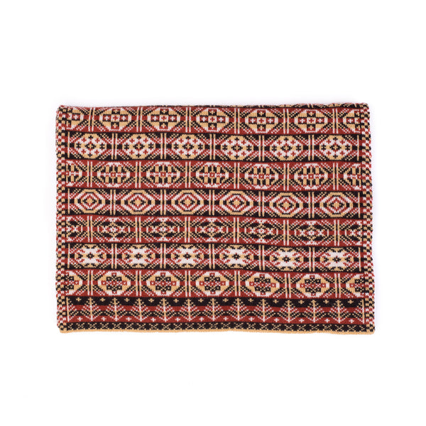 Design 7 - Heritage Scarf with tree pattern at ends - BAKKA