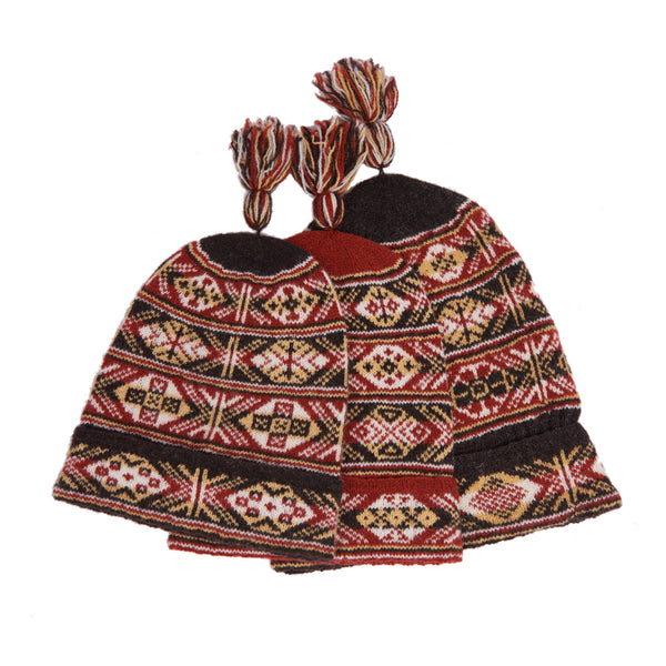 K3 4-colour hat with turnup