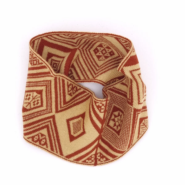 Design 12 - 2-colour Headband with large Diamonds - BAKKA