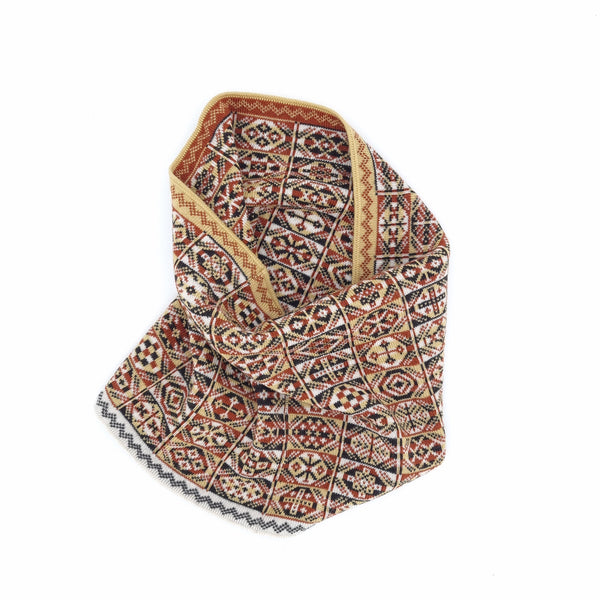 Design 8D - Heritage Cowl with checkerboard pattern - BAKKA