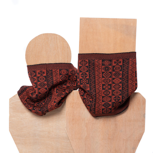 Design 8 - 2-colour Cowl in Vertical Pattern - BAKKA