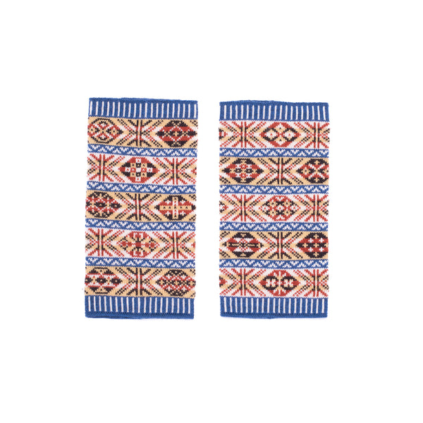 Design 1 - Heritage Wristwarmers in landmark 5-colour design - BAKKA