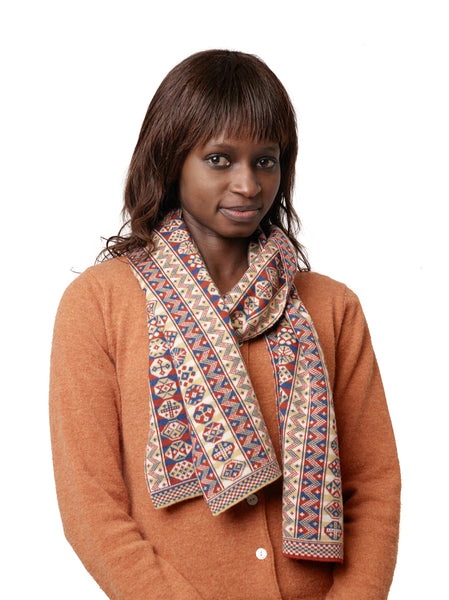 Design 8 - Heritage Scarf in vertical pattern - BAKKA