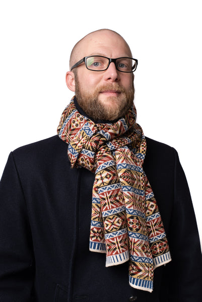 Design 1 - Thick Heritage Scarf in landmark design - BAKKA