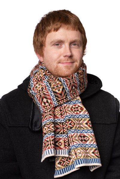 Design 1 - Thick Heritage Scarf in landmark design - BAKKA