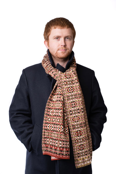 Design 7 - Thick Heritage Scarf with trees at ends - BAKKA